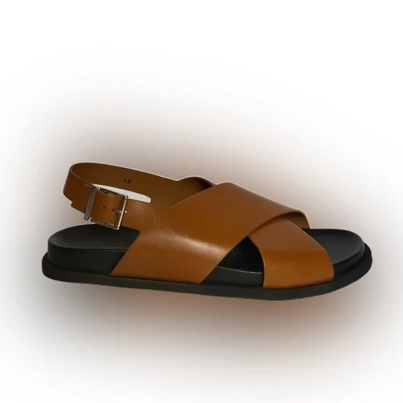 Armando Cabral X Todd Snyder Manjak Leather Sandal Caramel Size 46 Size 41 NWB